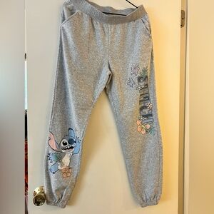 Disney Gray Stitch Joggers